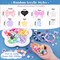 TINKRSTUFF Assorted 400PCS 8 Mixed Colors Acrylic Beads for Bracelet Making, Flower Bow Butterfly GummyBear Aesthetic Bracelet Charms,Cute Beads for Jewelry Making DIY Necklace Keychain Phone Charm